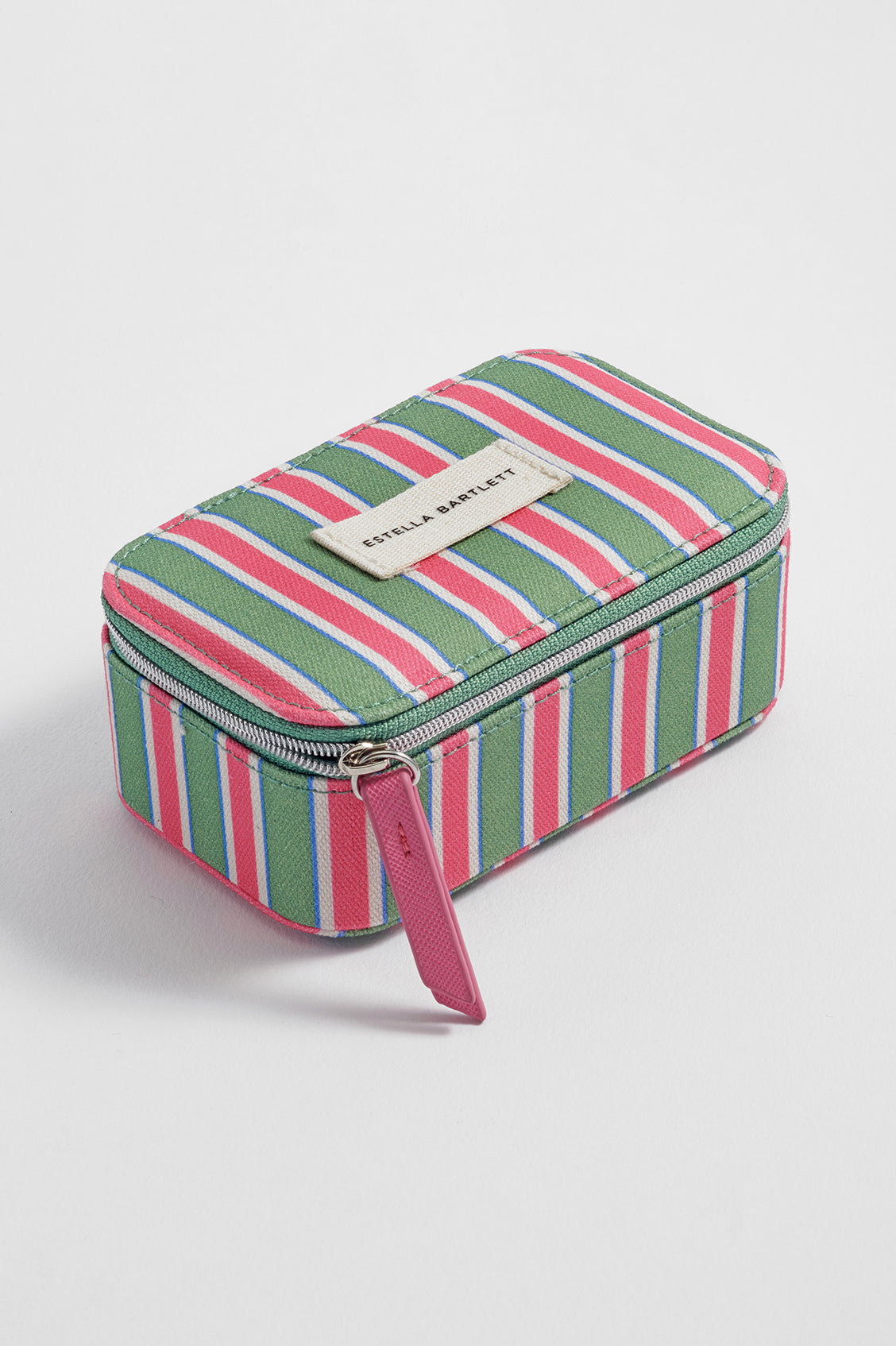 Green Stripe Mini Jewellery Box