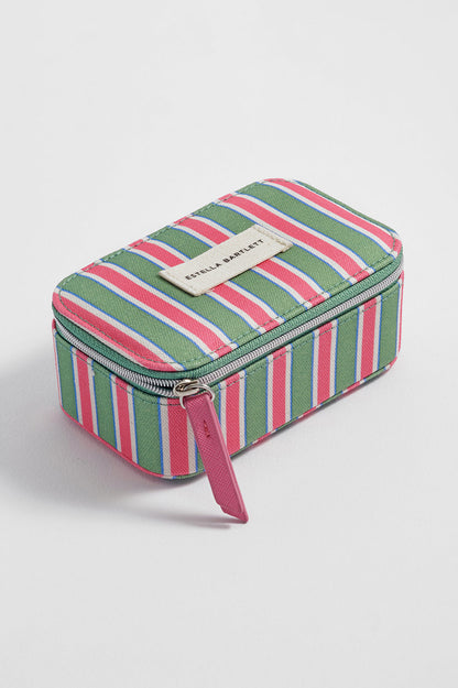 Green Stripe Mini Jewellery Box