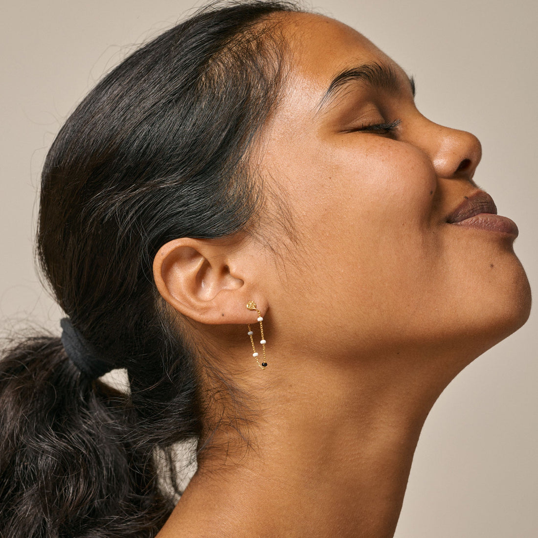 Lola Earrings - Dreamy Coloured Enamel Chain