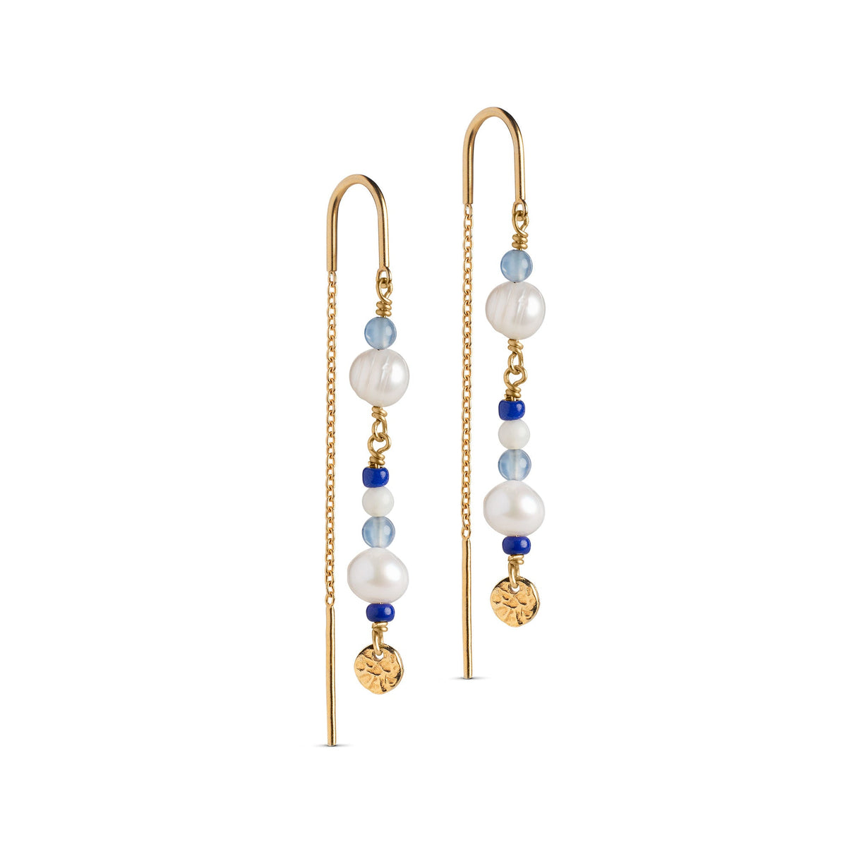 Sofia Chain Earrings in Marine