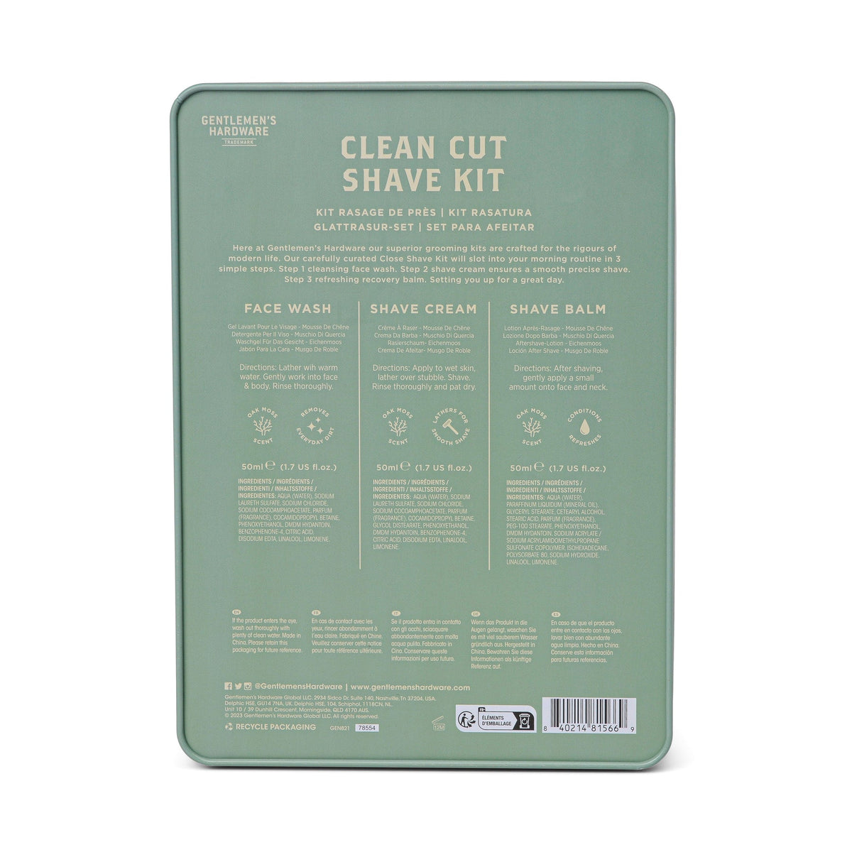 Oak Moss Close Shave Kit