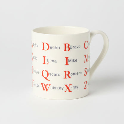 NATO Alphabet Bone China Mug