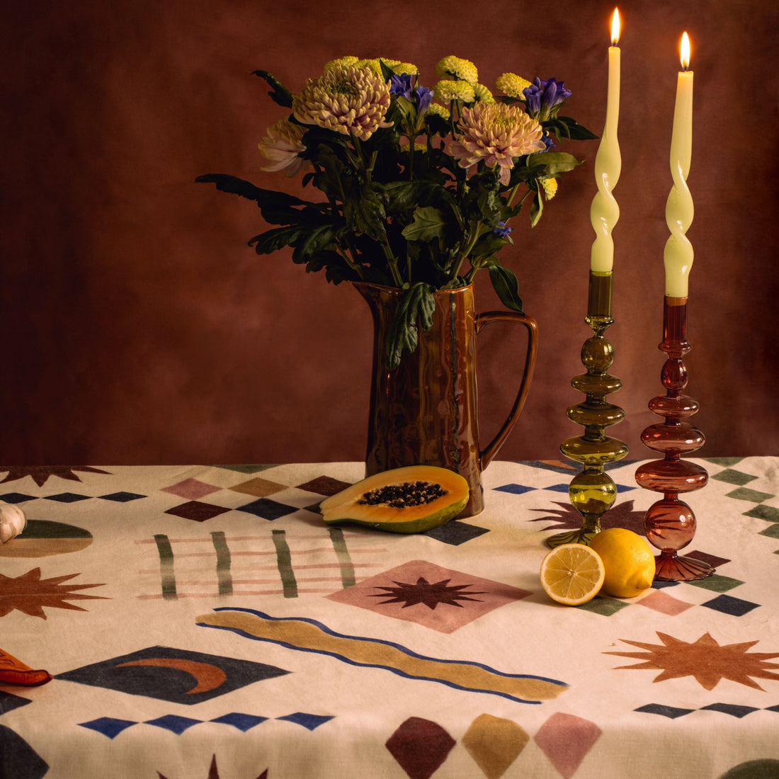The Good Tablecloth - Hand-Drawn Linen Blend