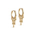 Nara Rain Hoops - Elegant Gold Plated Earrings