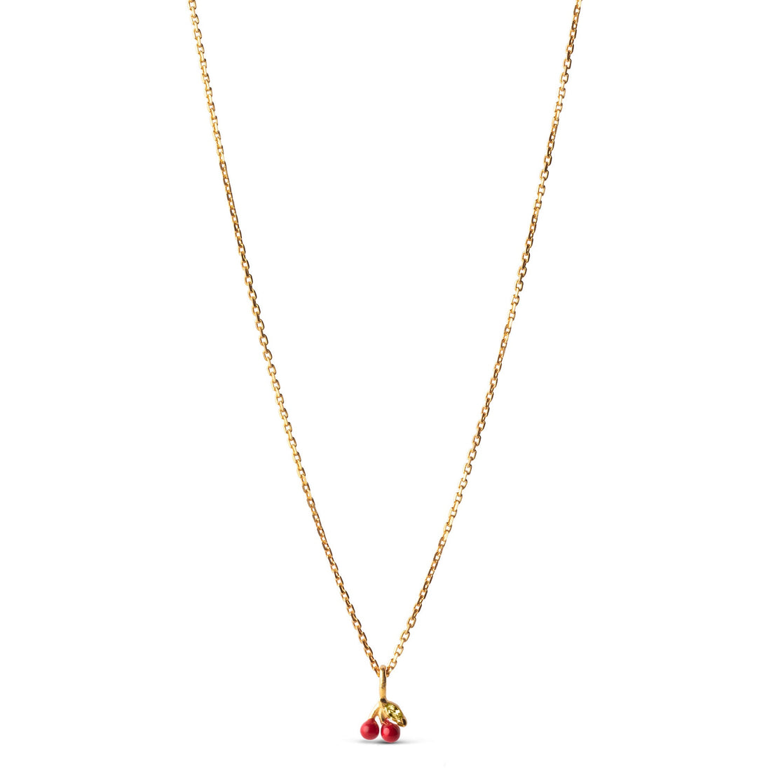 Cherry Necklace in Passionate Red
