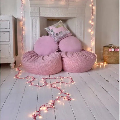 Pink Pin Light with 200 Warm White LEDs