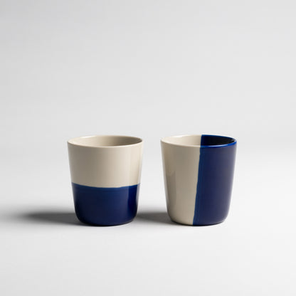 Rue Beaker Set of 2 - Indigo Blue - Large Size