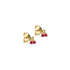 Cherry Stud Earrings in Red