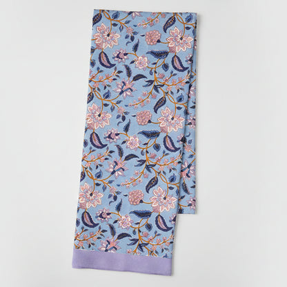 Divya Riviera Tablecloth 150x250cm - Blue Cotton