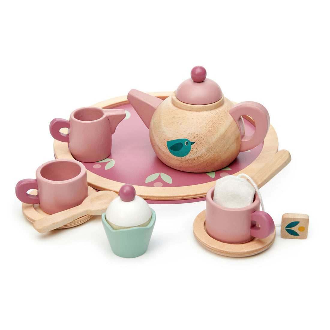 Birdie Wooden Tea Set