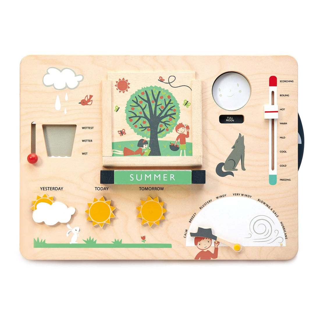 Wooden Weather Watch Busy Board