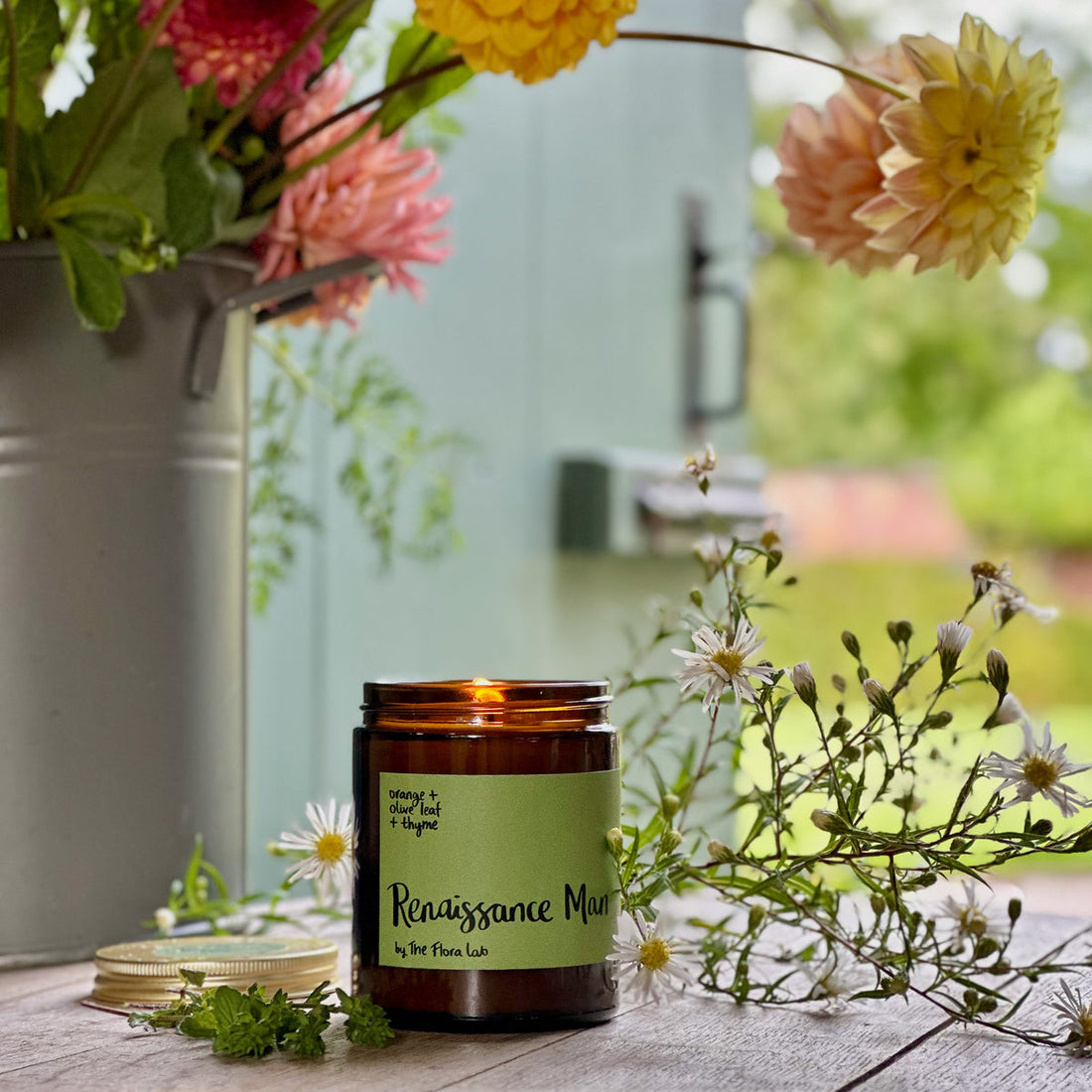 Renaissance Man Candle: Orange, Olive Leaf &amp; Thyme