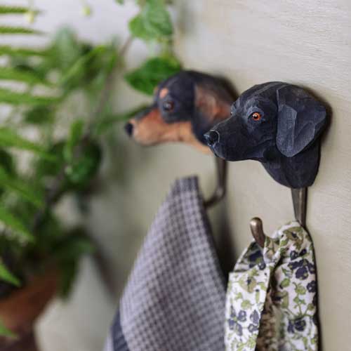 Wooden Labrador Retriever Hook