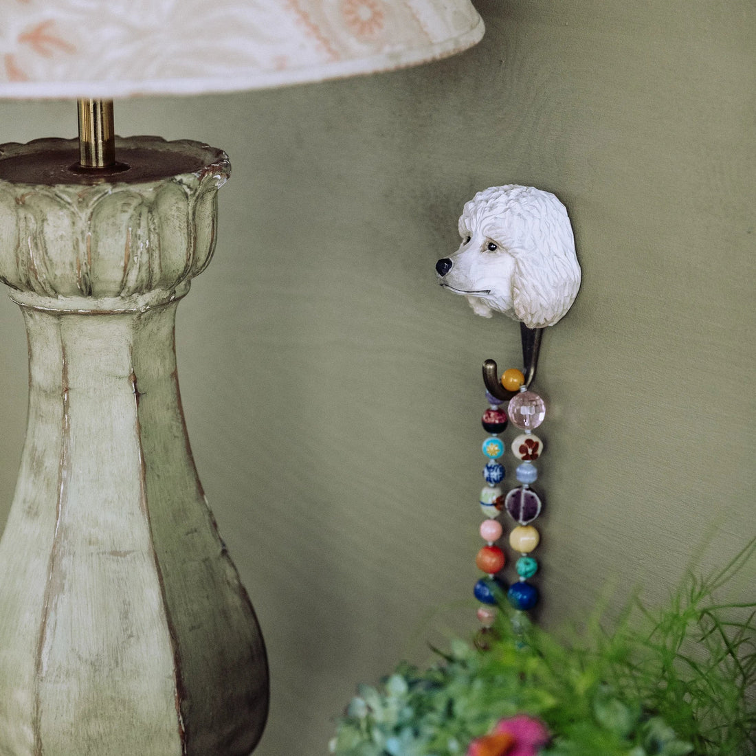 Handmade Poodle Wall Hook