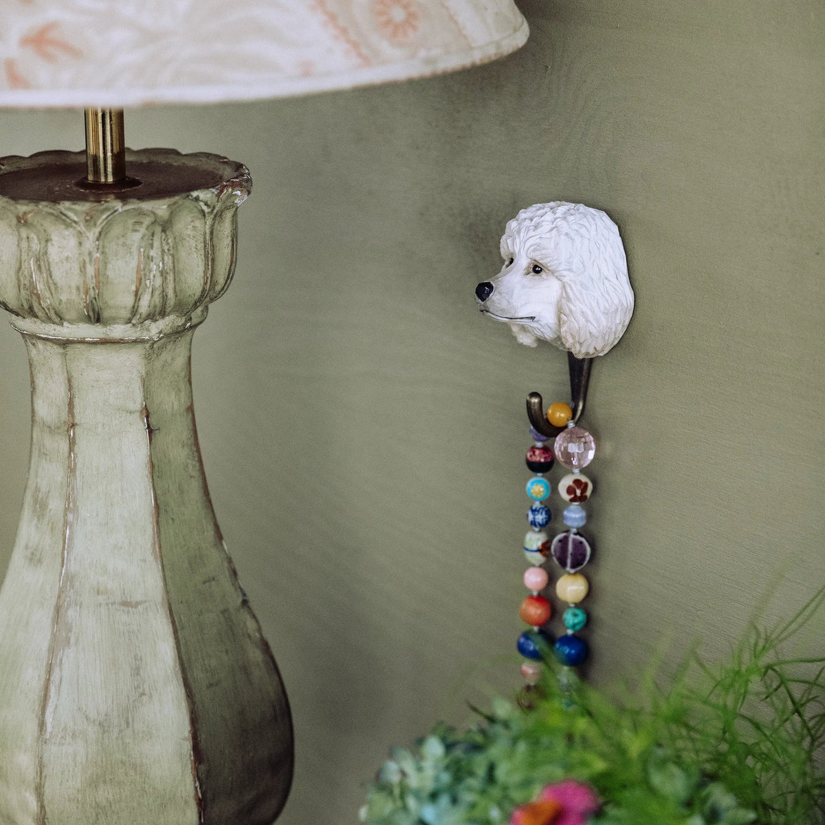 Handmade Poodle Wall Hook