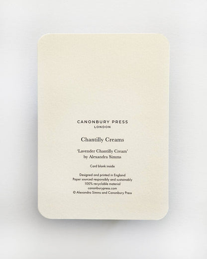 Lavender Chantilly Cream Greeting Card | Birthday Card