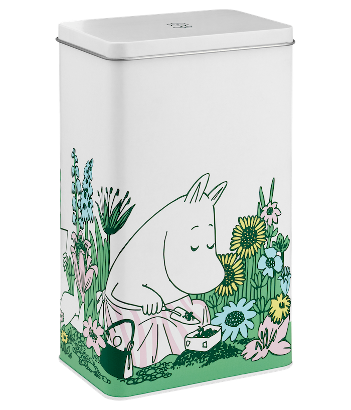 MOOMIN | Coffee Tin Jar | In The Garden | 20 x 11 x 8cm