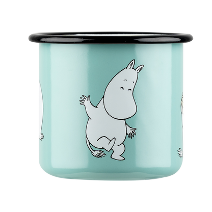 MOOMIN | Enamel Mug | Moomin, Mint  | 0.37L