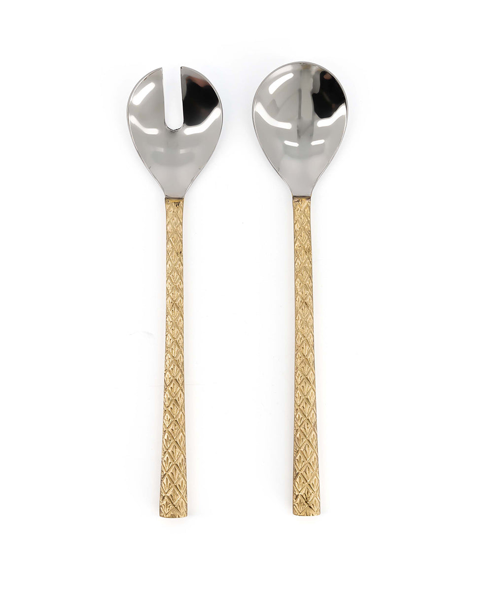 Chamla Salad Server Set in Gift Box