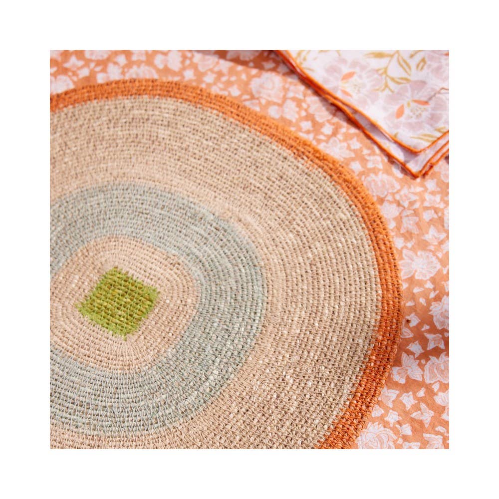 Mada Table Mat - Orange Blue