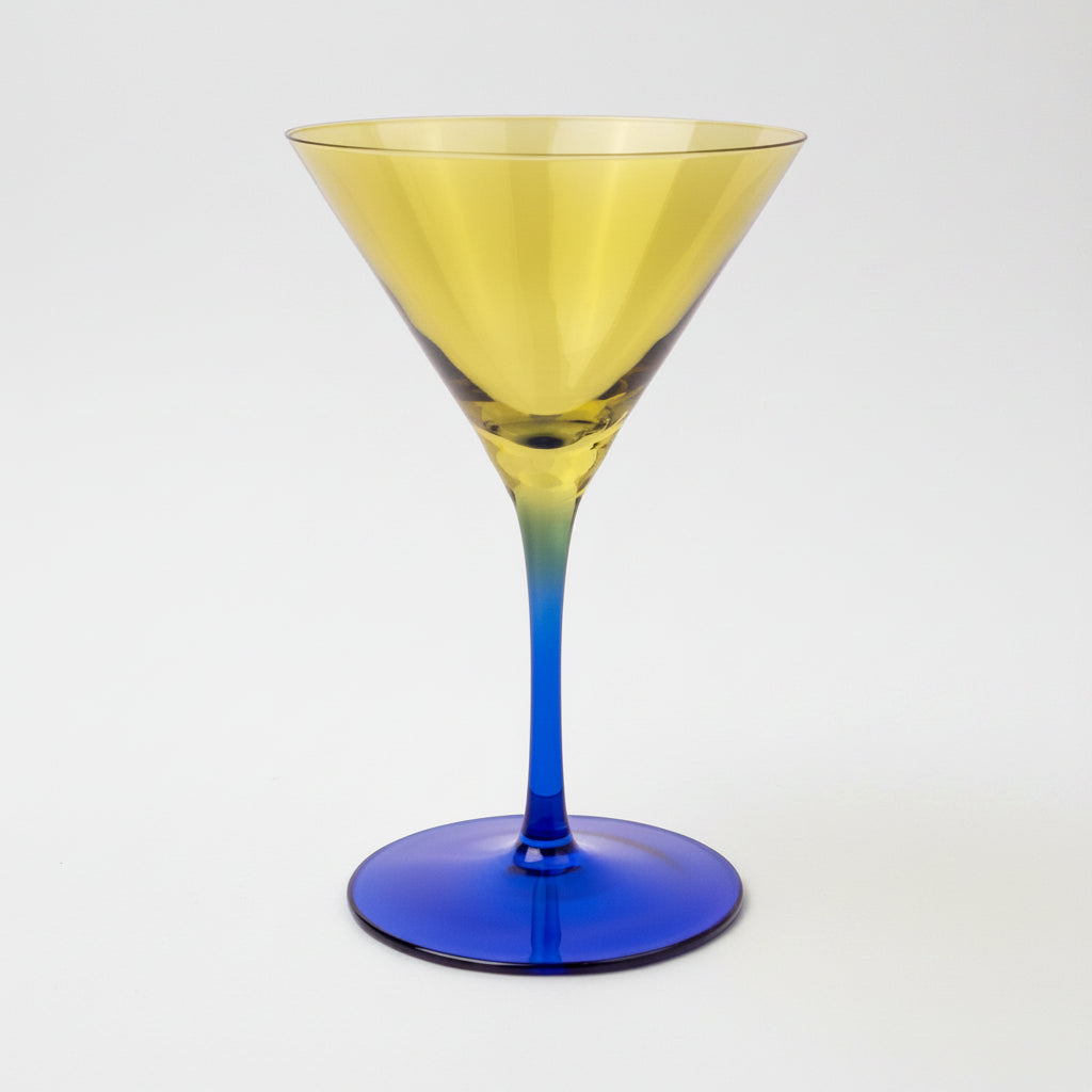 Olive Martini Glass Set of 2 - Olive &amp; Cobalt