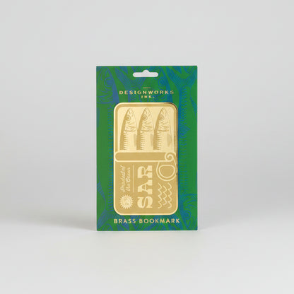 Designworks Ink Brass Bookmark - Sardines