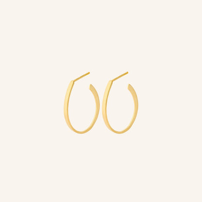 Berlin Creoles - Elegant Minimalist Earrings