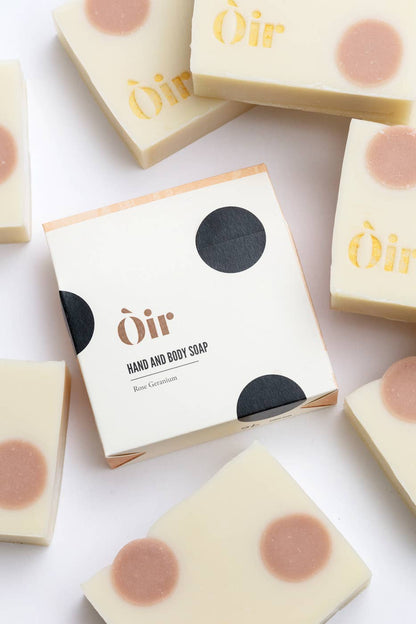 Rose geranium hand and body soap