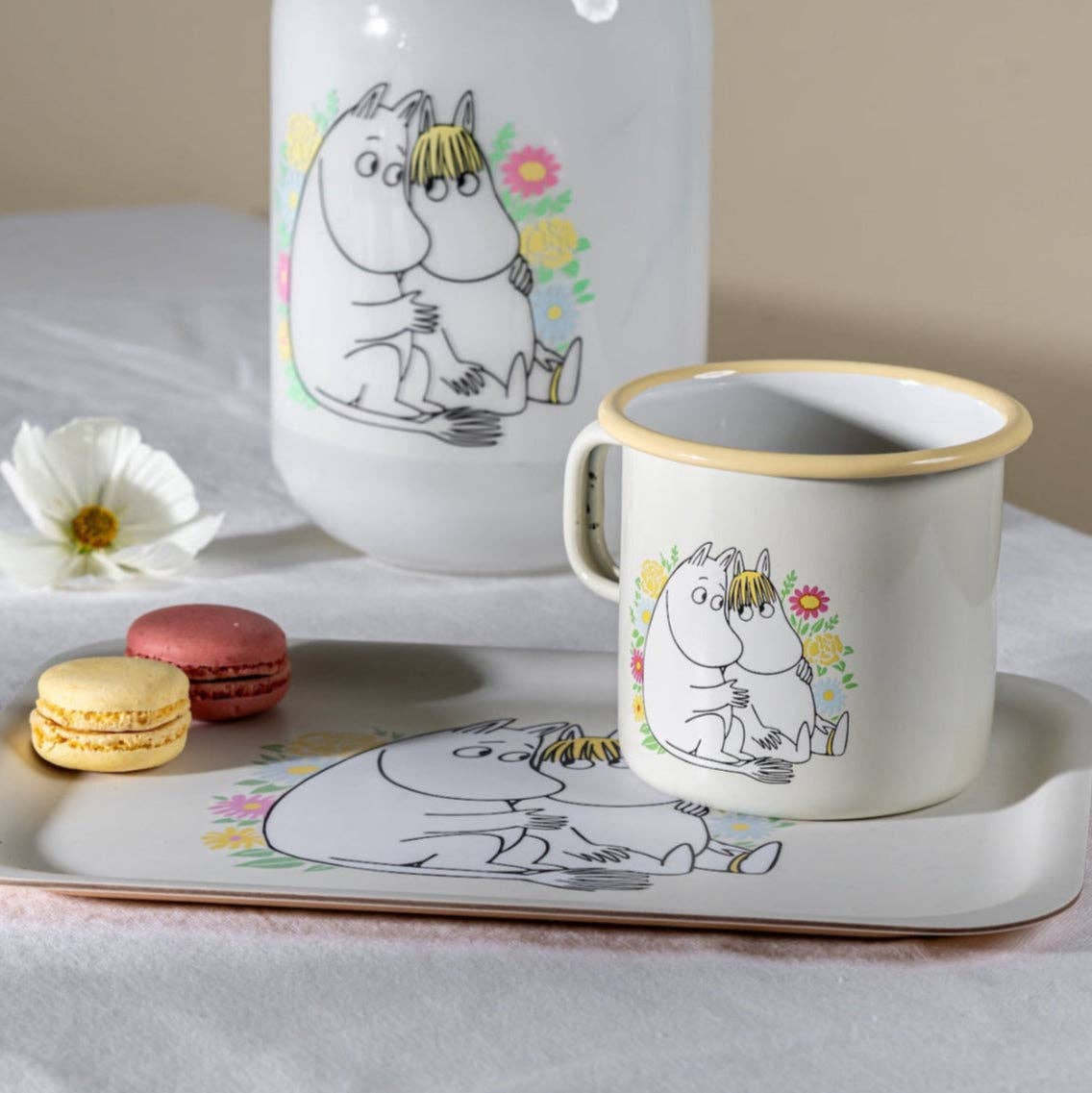 MOOMIN | Enamel Mug X Large | Flowers | 0.55L