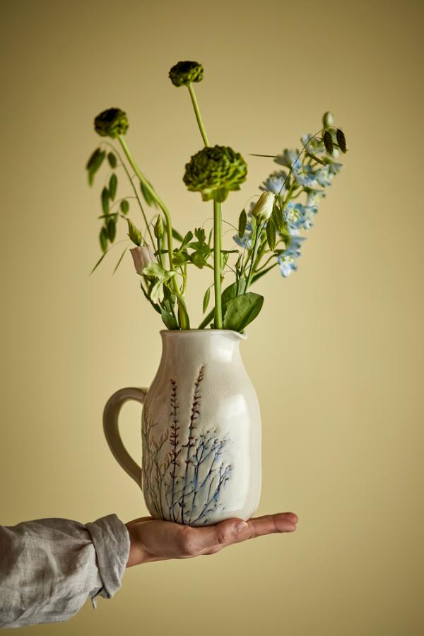 Bea Jug in White Stoneware