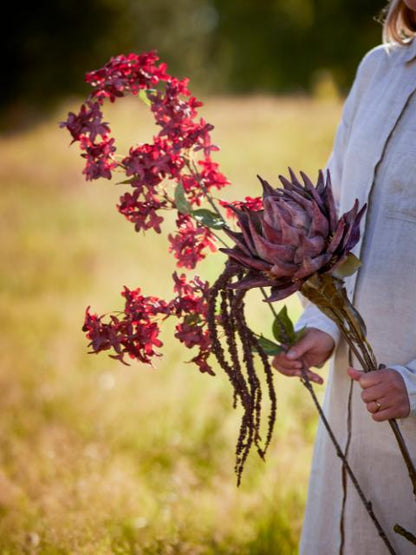 Purple Protea Stem - Artificial Flower Decoration