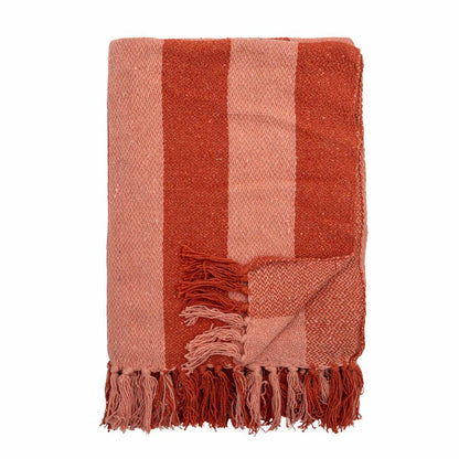 Frello Throw in Orange, Mixed Fibres