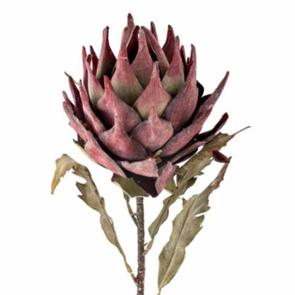 Purple Protea Stem - Artificial Flower Decoration