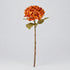 Artificial Orange Hydrangea Stem