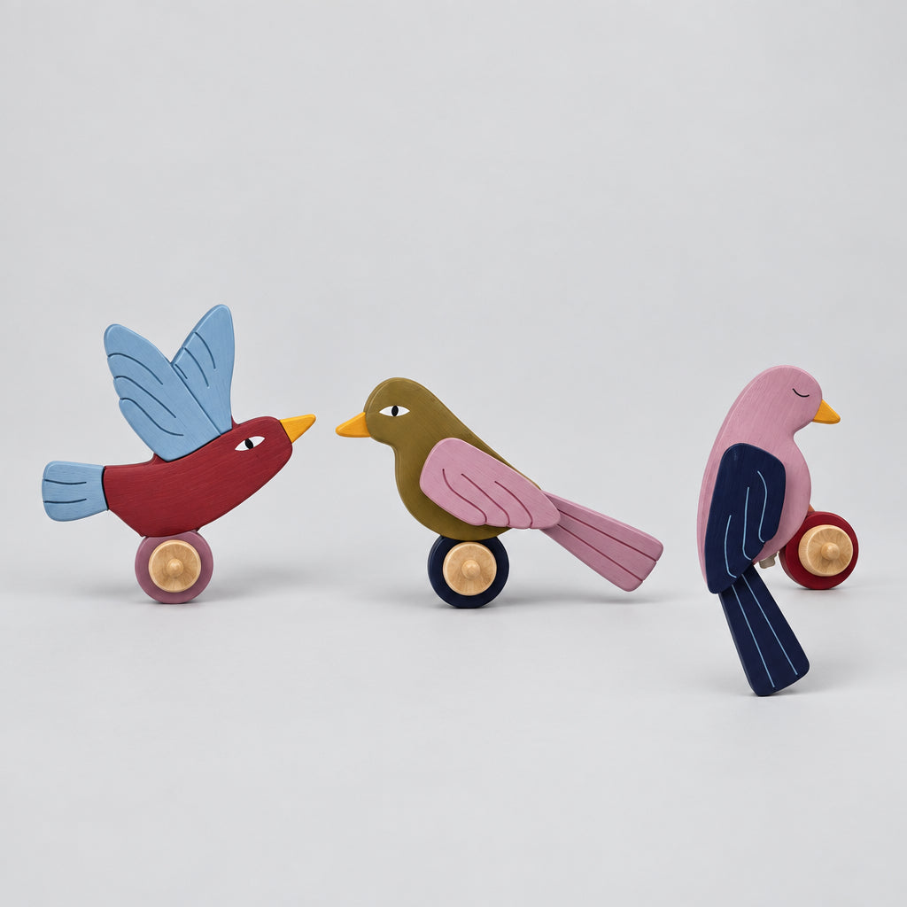 Lewi Bird Hooks Set of 3, FSC®100% MDF
