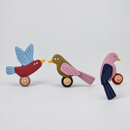 Lewi Bird Hooks Set of 3, FSC®100% MDF