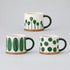 Linora Green Stoneware Mug Set of 3