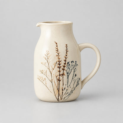 Bea Jug in White Stoneware