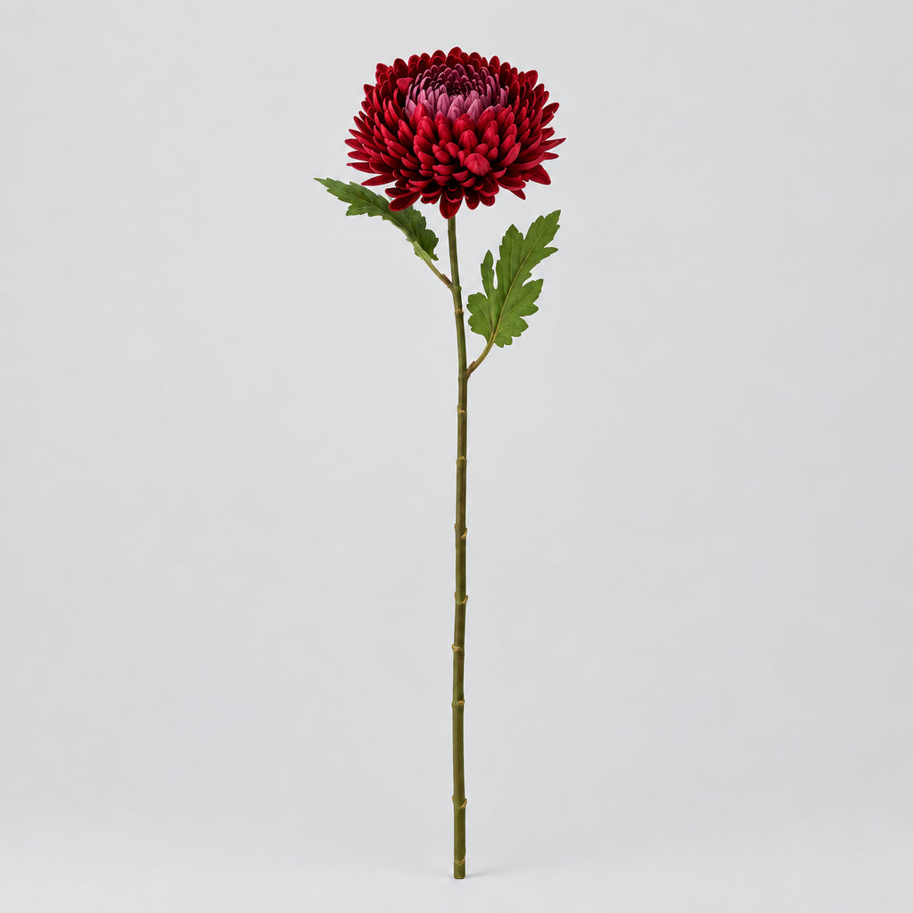 Red Artificial Chrysanthemum Stem