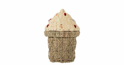 Cillie Seagrass Storage Basket with Lid