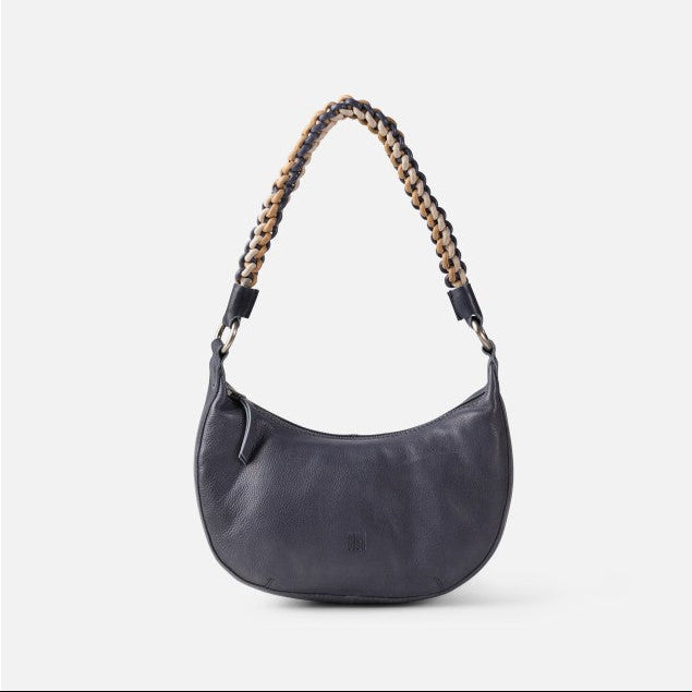BIBA Lunas Leather Hobo Shoulder Bag