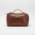 Chestnut Leather Washbag: K-49