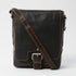 Mens Brown Leather Flight Bag