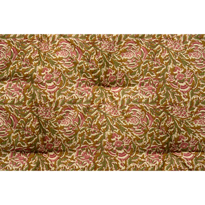 Stylish Printed Cotton Mattress in Warm Tones
