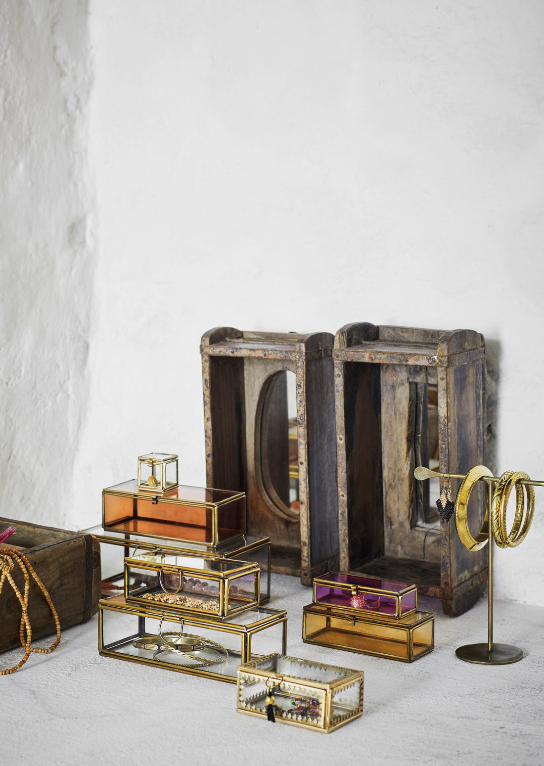Hand-Forged Jewellery Stand in Rustic Finish