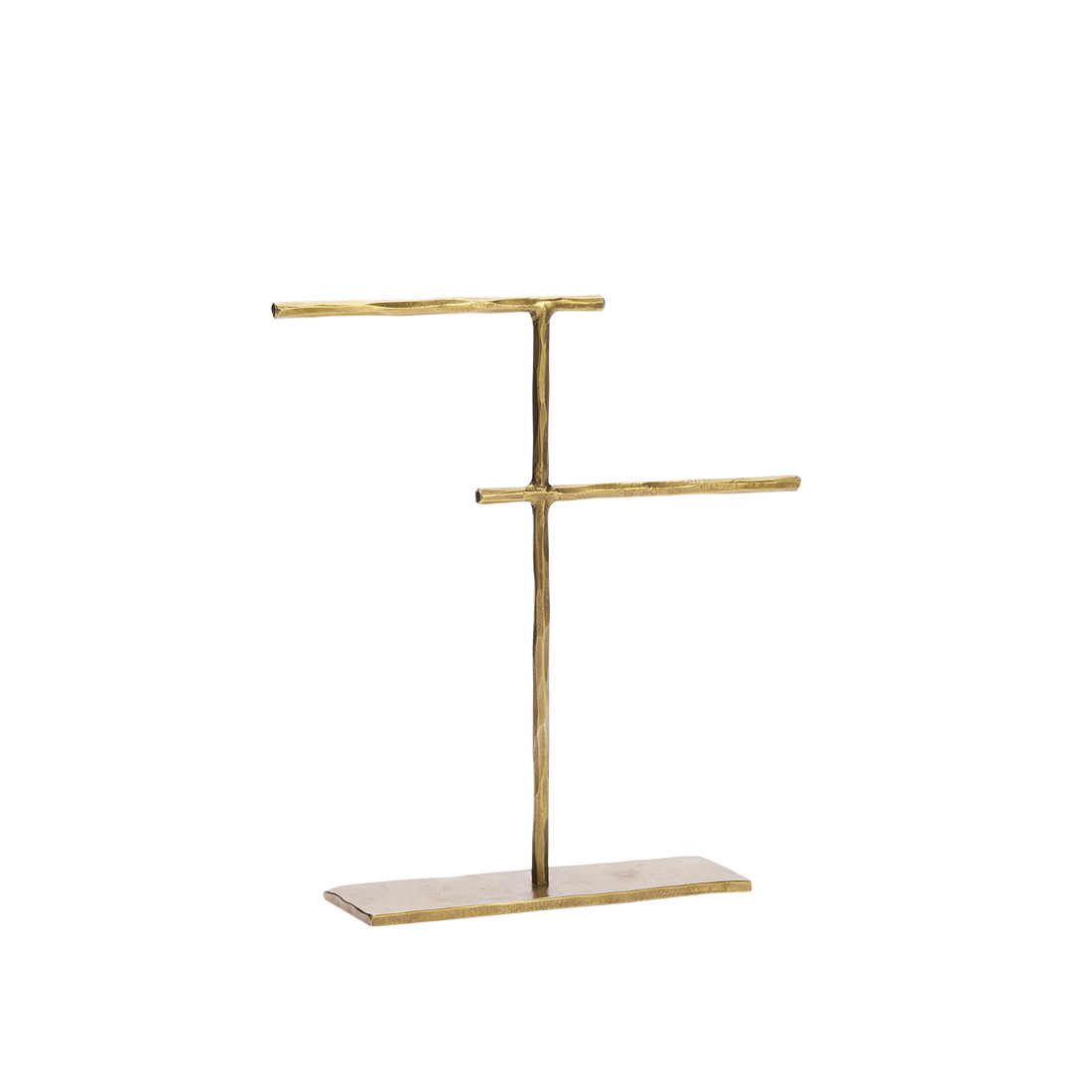 Hand-Forged Jewellery Stand in Antique Brass