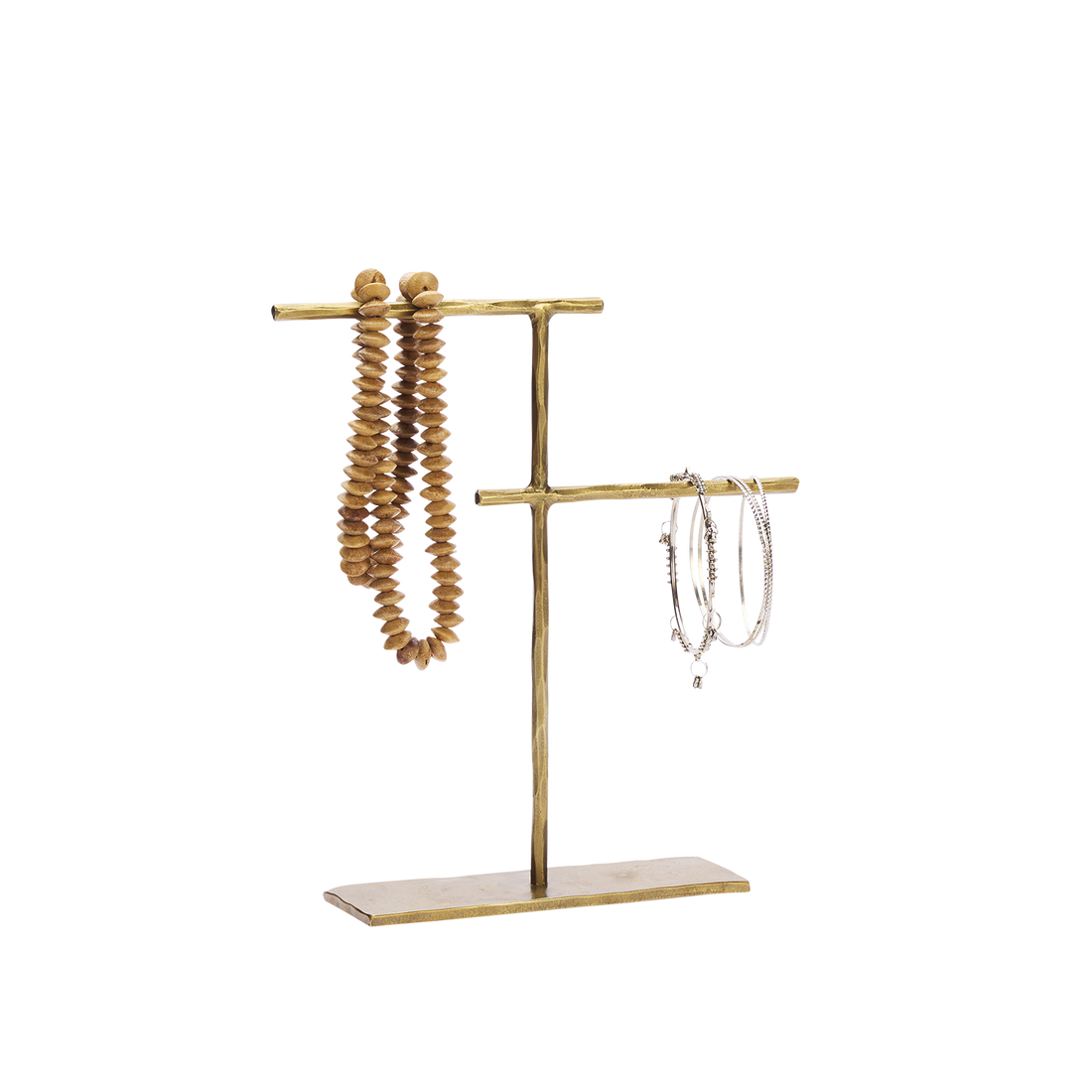 Hand-Forged Jewellery Stand in Antique Brass