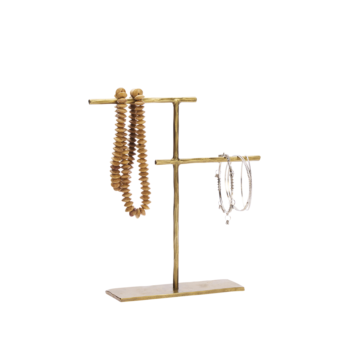 Hand-Forged Jewellery Stand in Antique Brass