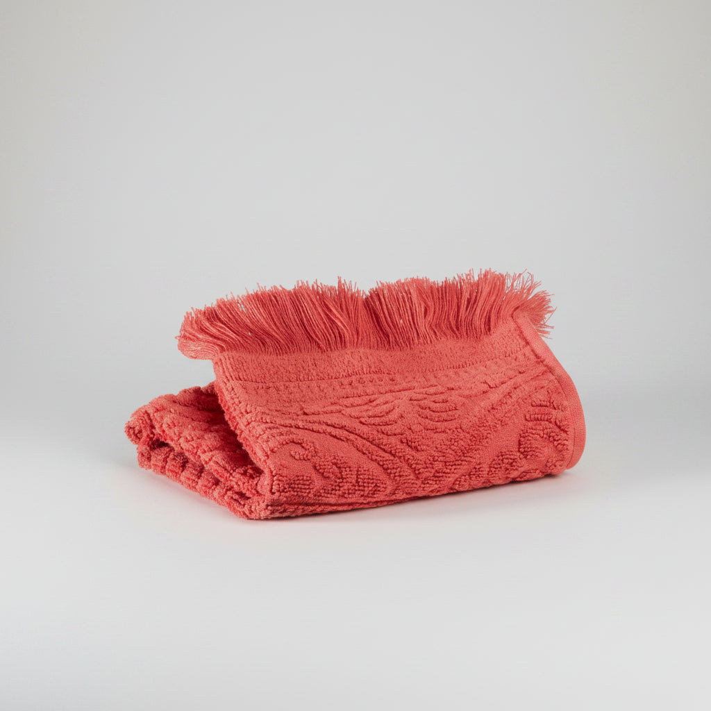 Zoé Cotton Guest Towel in Brique 30 x 50 cm