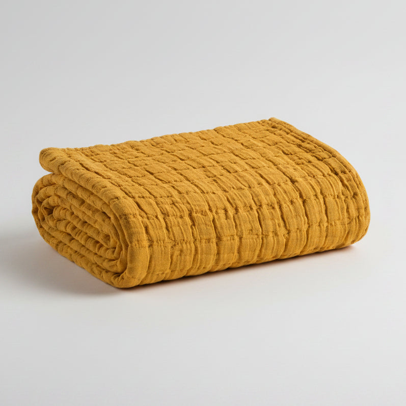 Swami Throw Blanket in Safran 130 x 200 cm